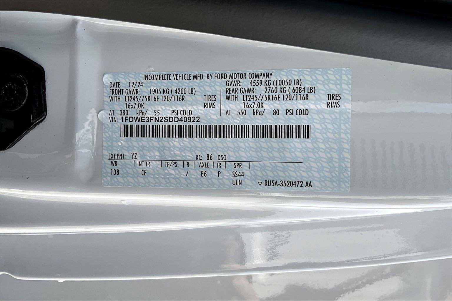 New 2025 Ford E-350 and Econoline 350 Super Duty w/ Power Equipment Group image 8