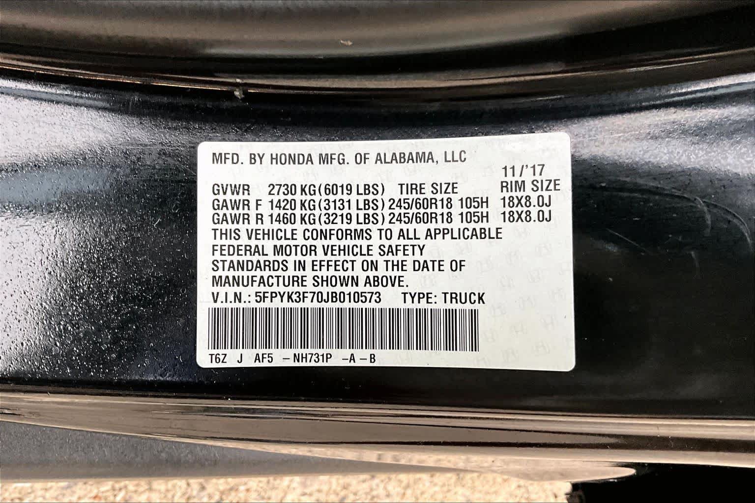 Used 2018 Honda Ridgeline RTL-E image 35