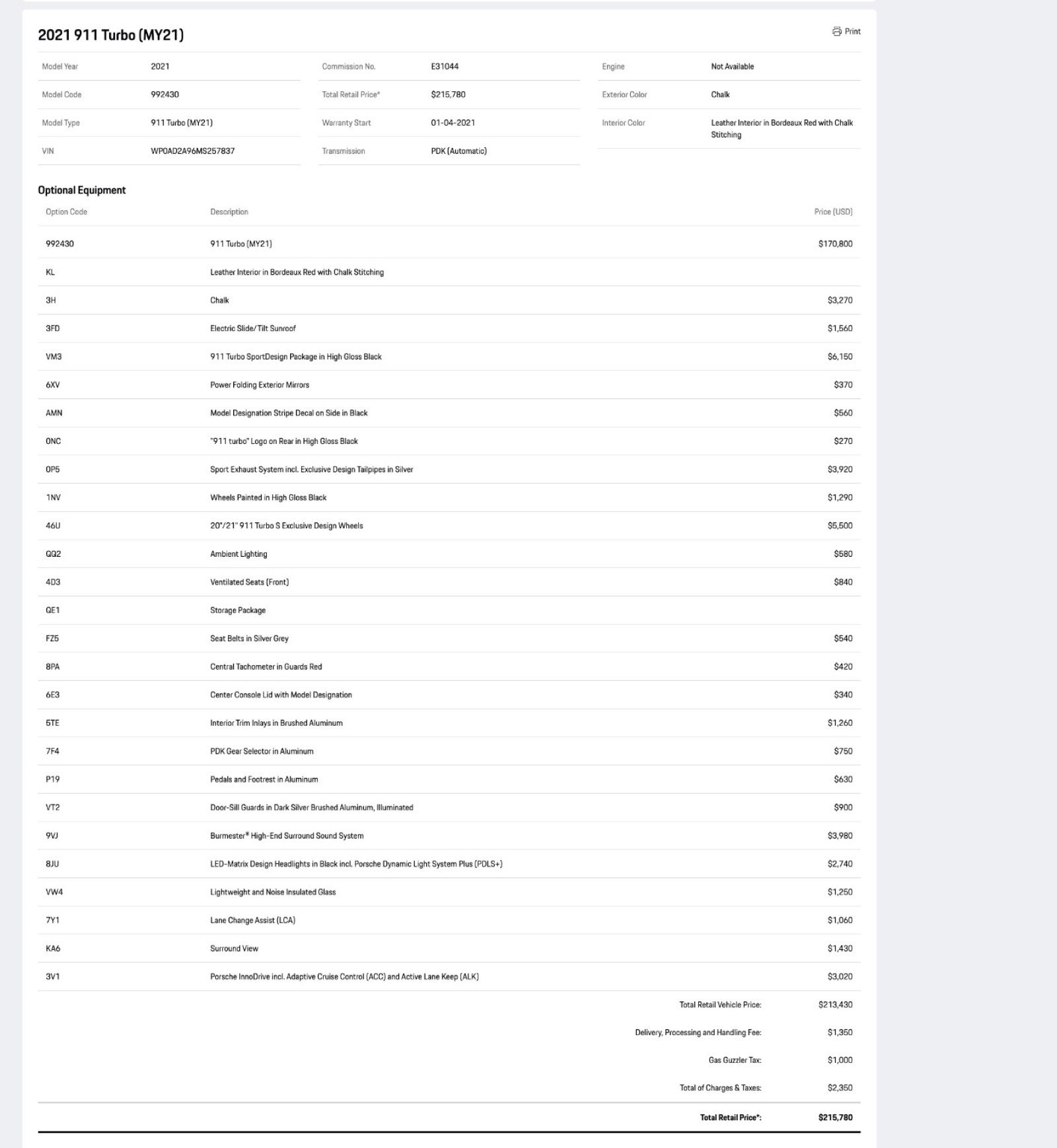 Certified 2021 Porsche 911 Turbo image 32