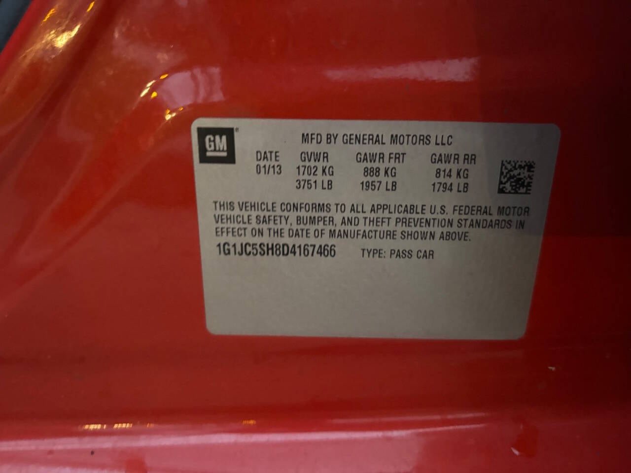 Used 2013 Chevrolet Sonic LT w/ Wheels and Fog Lamp Package image 11