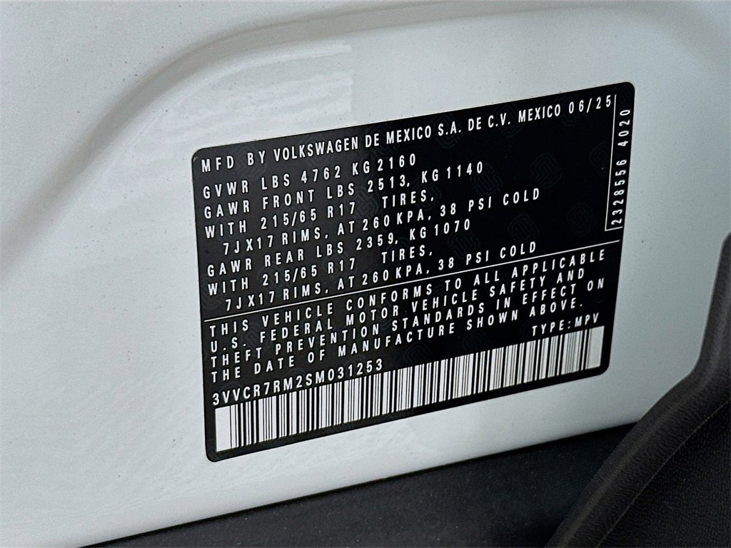 New 2025 Volkswagen Tiguan S image 27