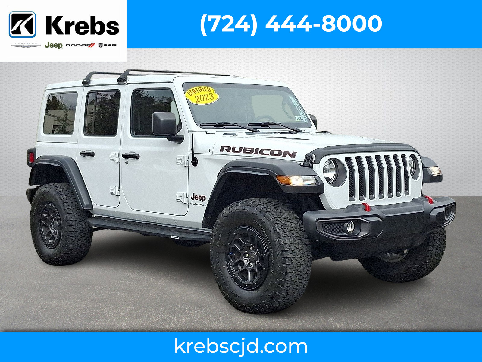 Certified 2023 Jeep Wrangler Unlimited Rubicon w/ Xtreme 35 Tire Package