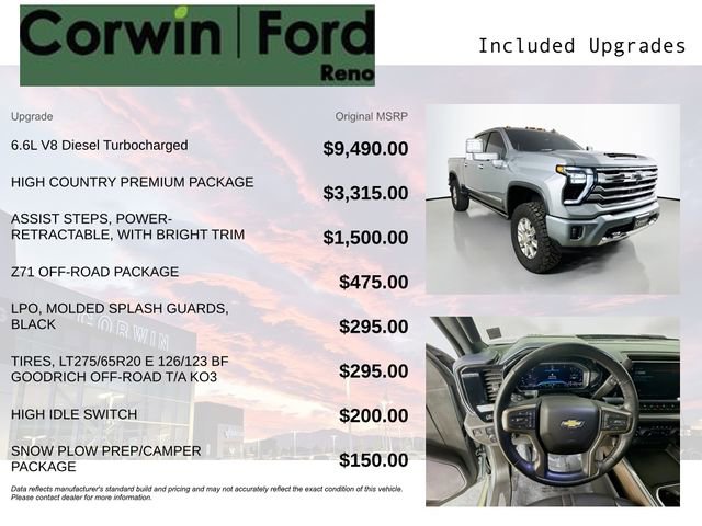 Used 2024 Chevrolet Silverado 3500 High Country w/ High Country Premium Package image 3