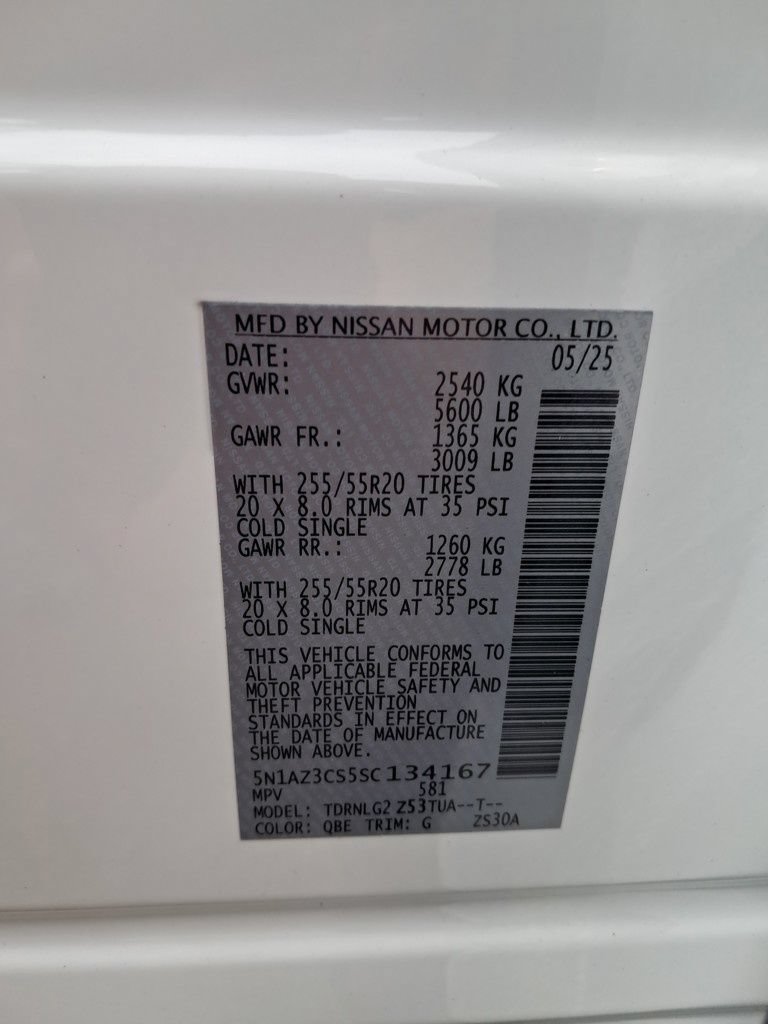 New 2025 Nissan Murano SL w/ Cargo Package AWD/4WD image 31