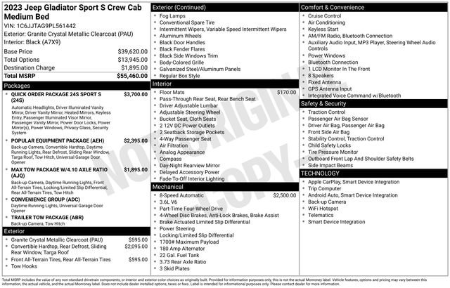 Used 2023 Jeep Gladiator Sport image 5