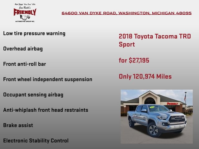 Used 2018 Toyota Tacoma TRD Sport w/ Technology Package AWD/4WD image 15
