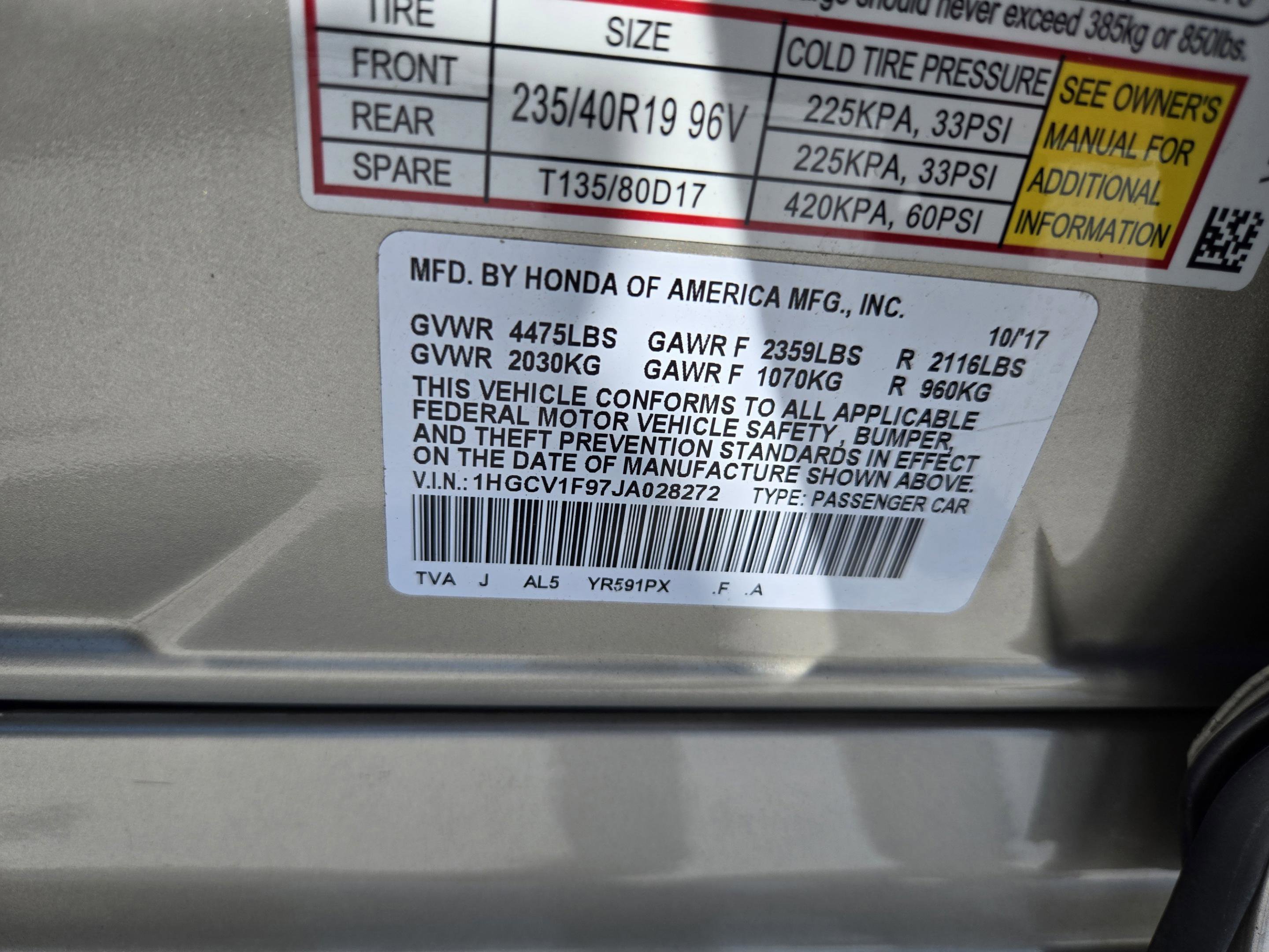Used 2018 Honda Accord Touring image 30