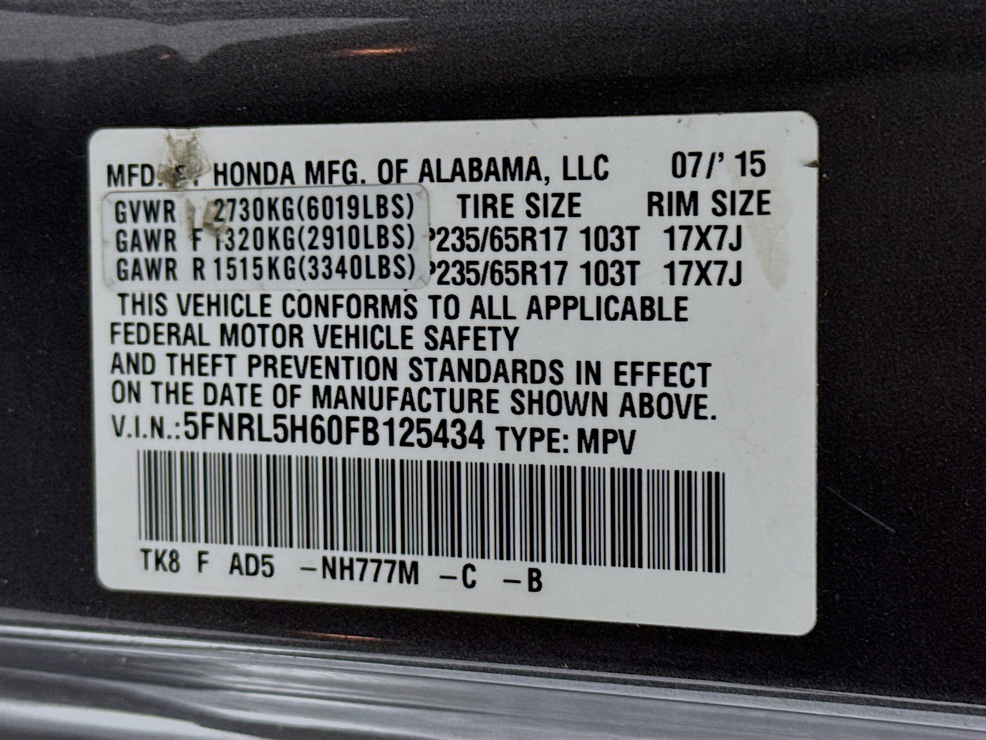 Used 2015 Honda Odyssey EX-L image 33