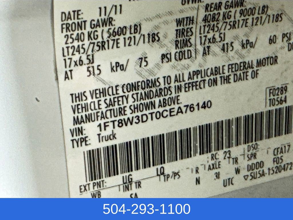 Used 2012 Ford F350 King Ranch w/ King Ranch w/Chrome Pkg image 32