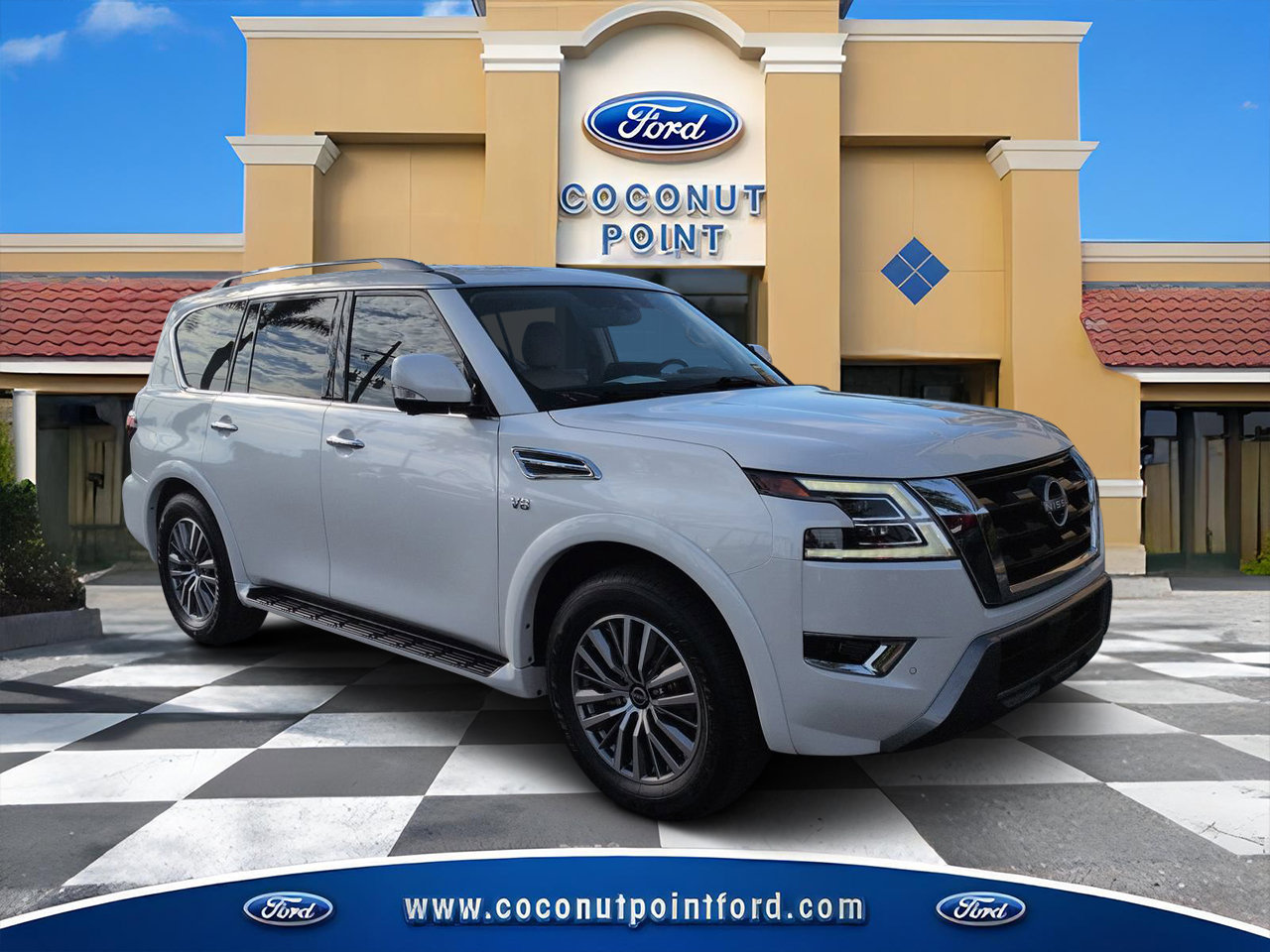 Used 2021 Nissan Armada SL w/ Captain's Chairs Package RWD image 1
