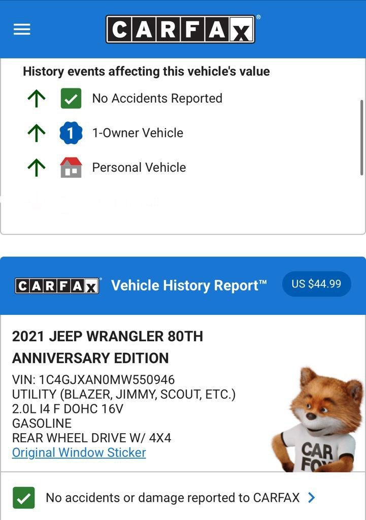 Used 2021 Jeep Wrangler Sport image 3