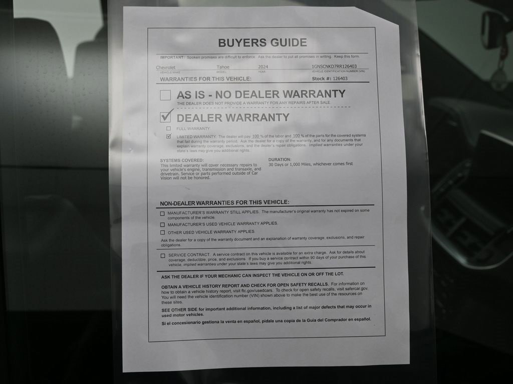 Used 2024 Chevrolet Tahoe LT image 33