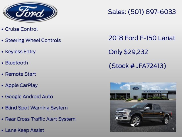 Certified 2018 Ford F150 Lariat w/ Equipment Group 502A Luxury AWD/4WD image 38