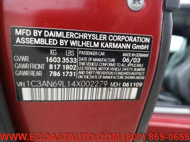 Used 2004 Chrysler Crossfire Coupe image 12