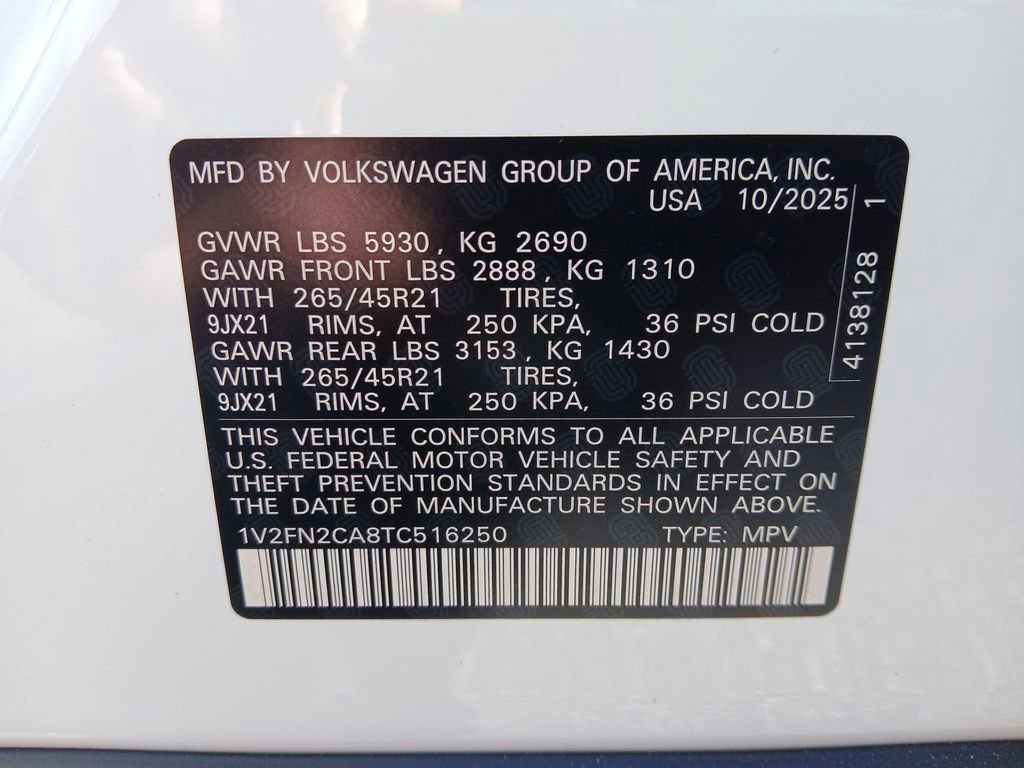 New 2026 Volkswagen Atlas SEL Premium R-Line image 30