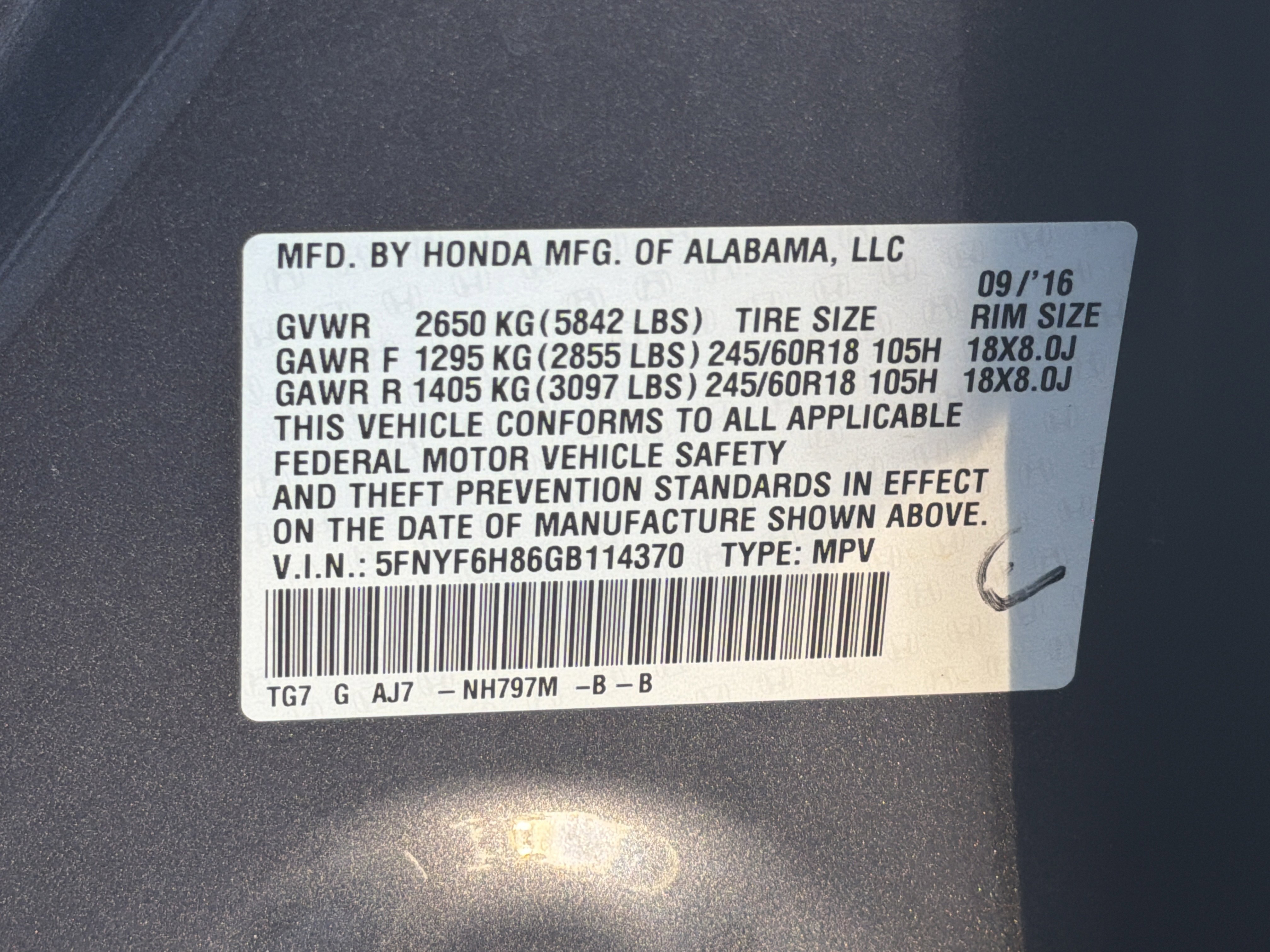 Used 2016 Honda Pilot EX-L image 36