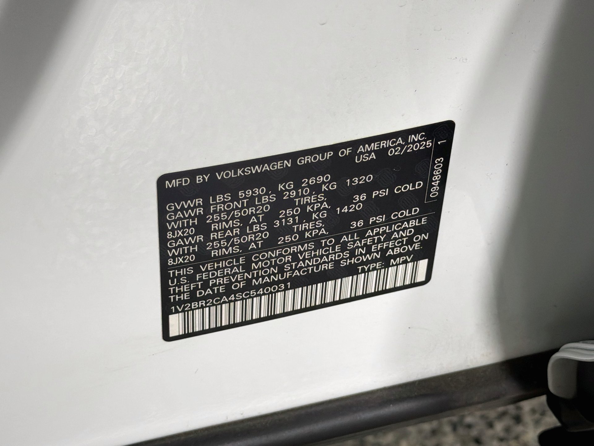 Certified 2025 Volkswagen Atlas SEL AWD/4WD image 34