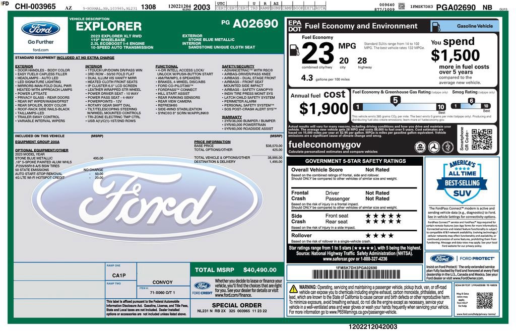 Used 2023 Ford Explorer XLT RWD image 4