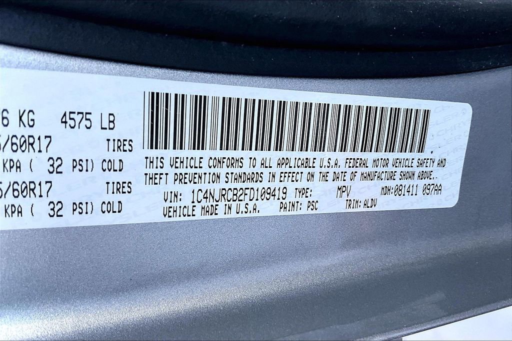 Used 2015 Jeep Patriot Limited w/ Sun/Sound Group AWD/4WD image 17