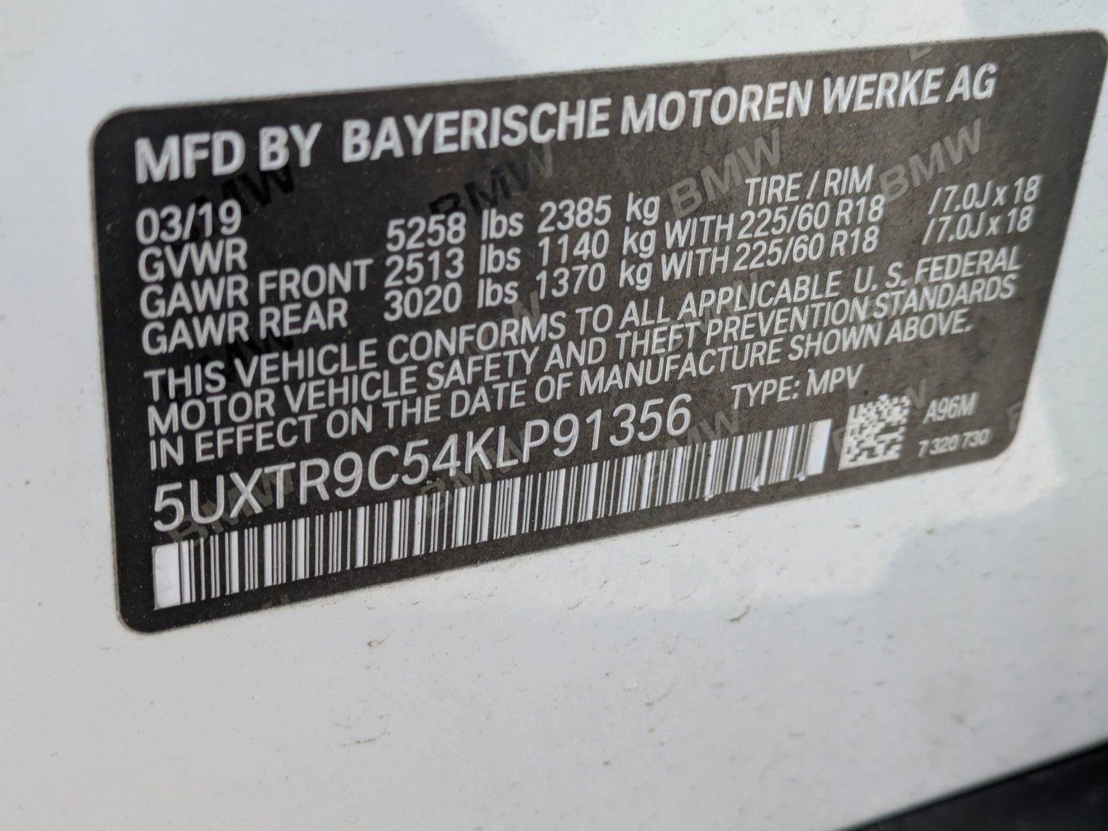 Used 2019 BMW X3 xDrive30i w/ Convenience Package AWD/4WD image 16