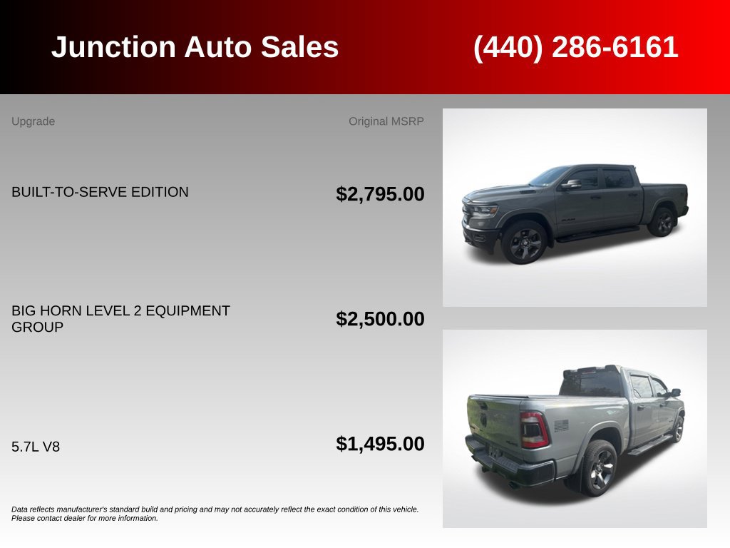 Used 2020 RAM 1500 Big Horn w/ Built-to-serve Edition AWD/4WD image 5