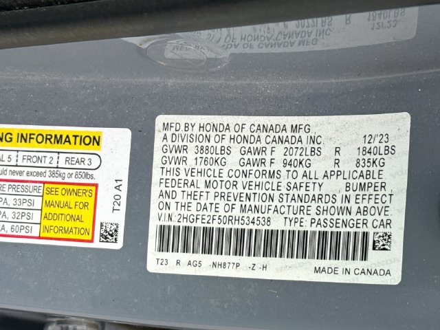Used 2024 Honda Civic Sport image 17