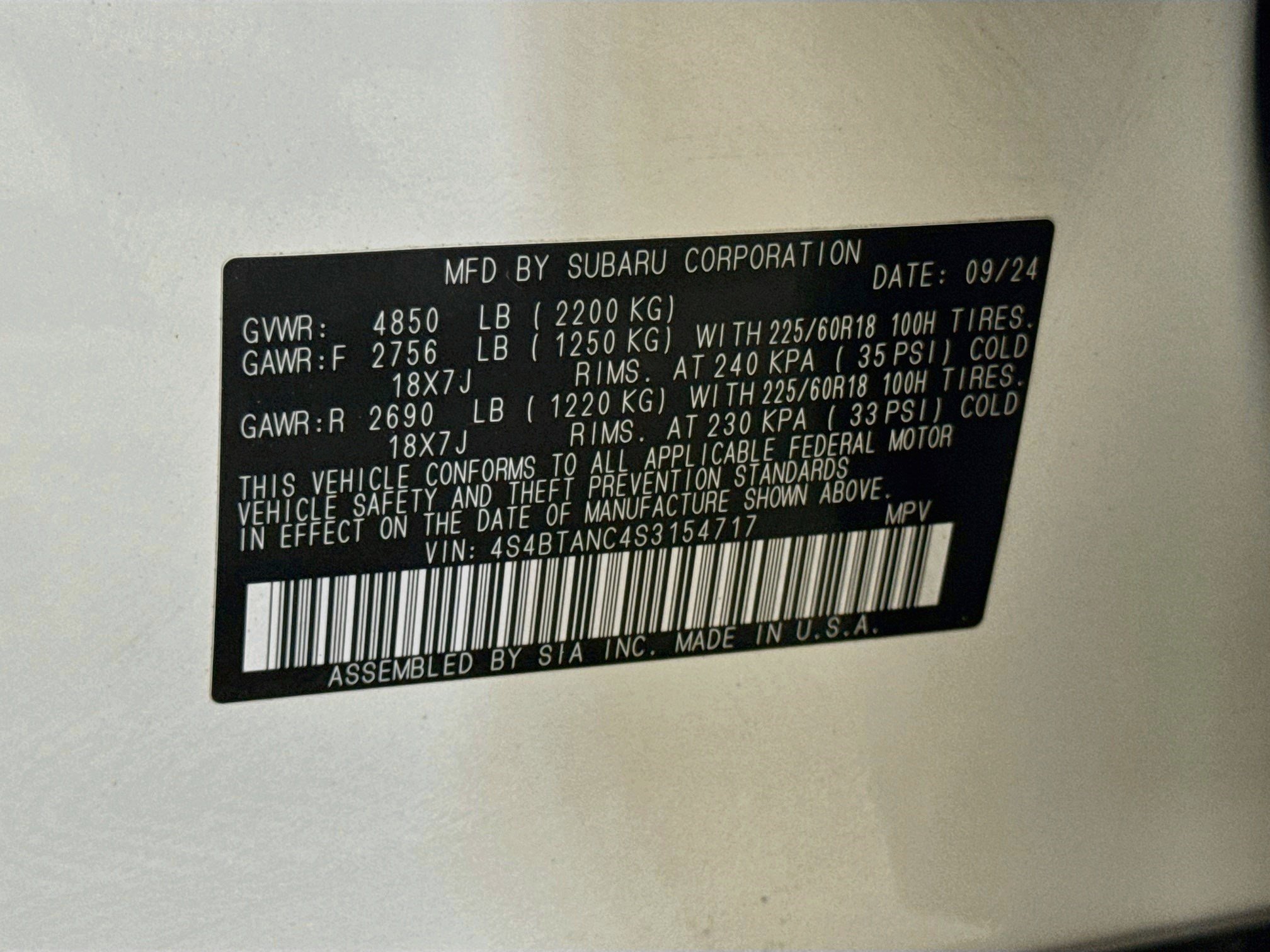 Used 2025 Subaru Outback Limited AWD/4WD image 40