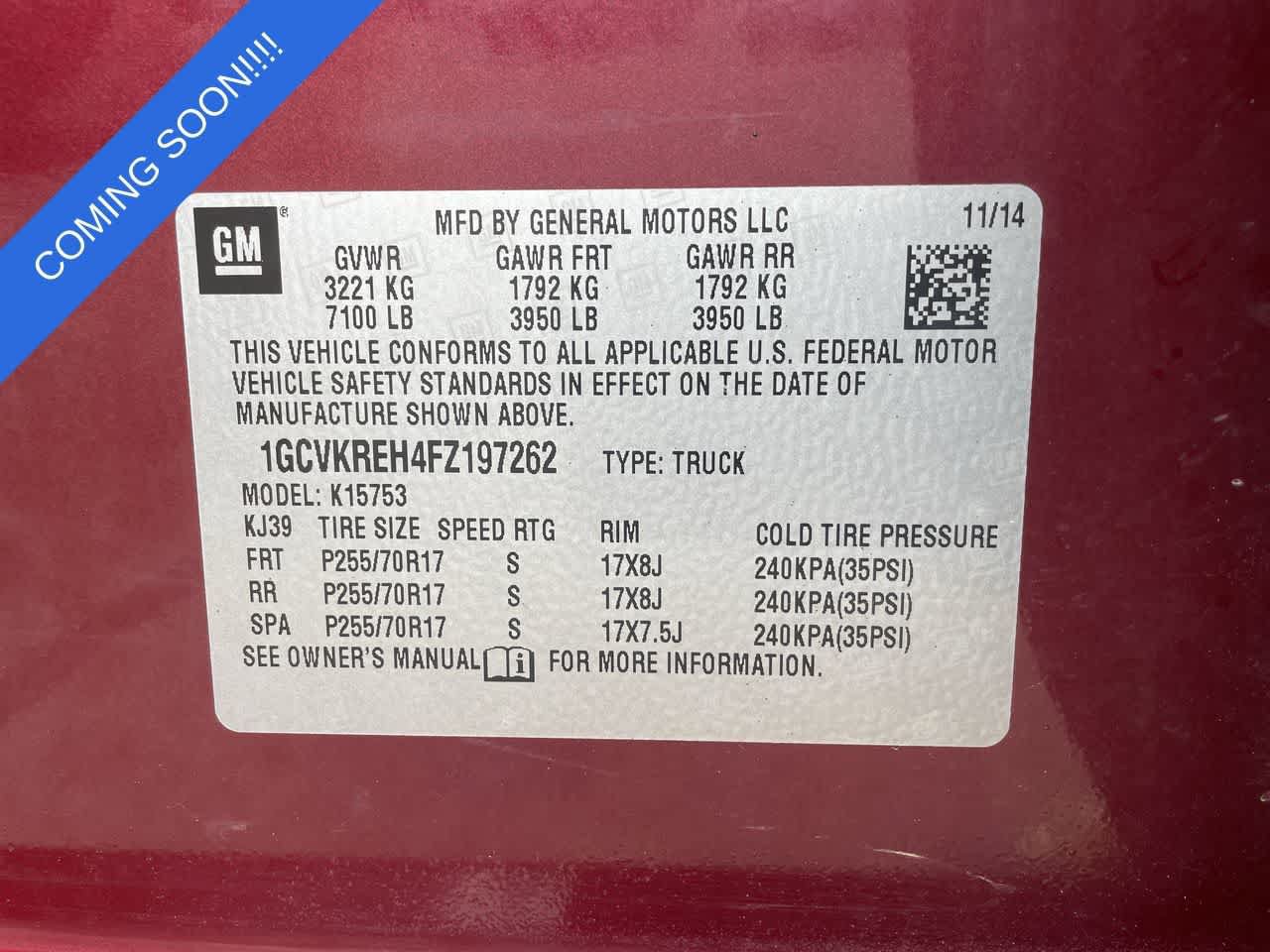 Used 2015 Chevrolet Silverado 1500 LT w/ All Star Edition AWD/4WD image 30