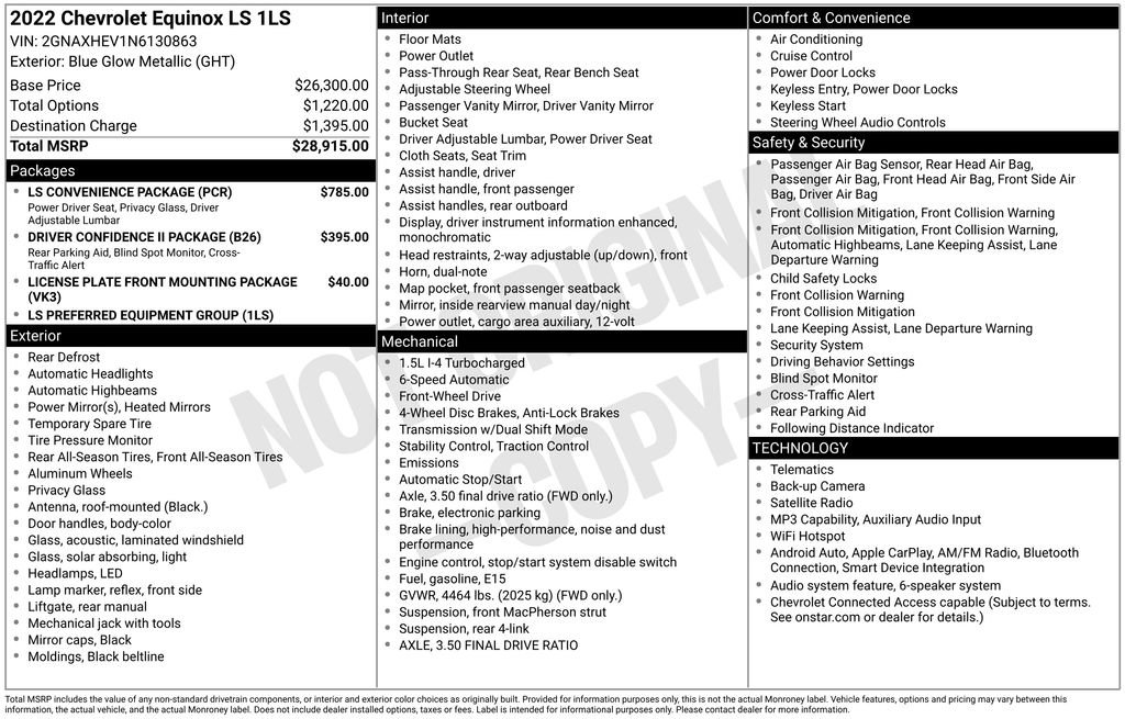 Certified 2022 Chevrolet Equinox LS w/ LS Convenience Package FWD image 27