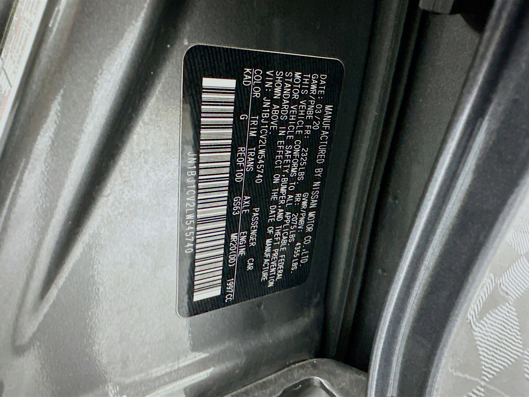 Used 2020 Nissan Rogue Sport S image 12