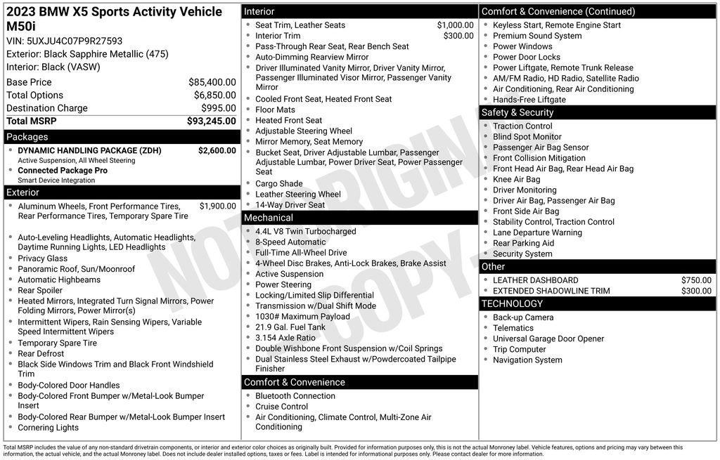 Used 2023 BMW X5 M50i w/ Dynamic Handling Package image 1
