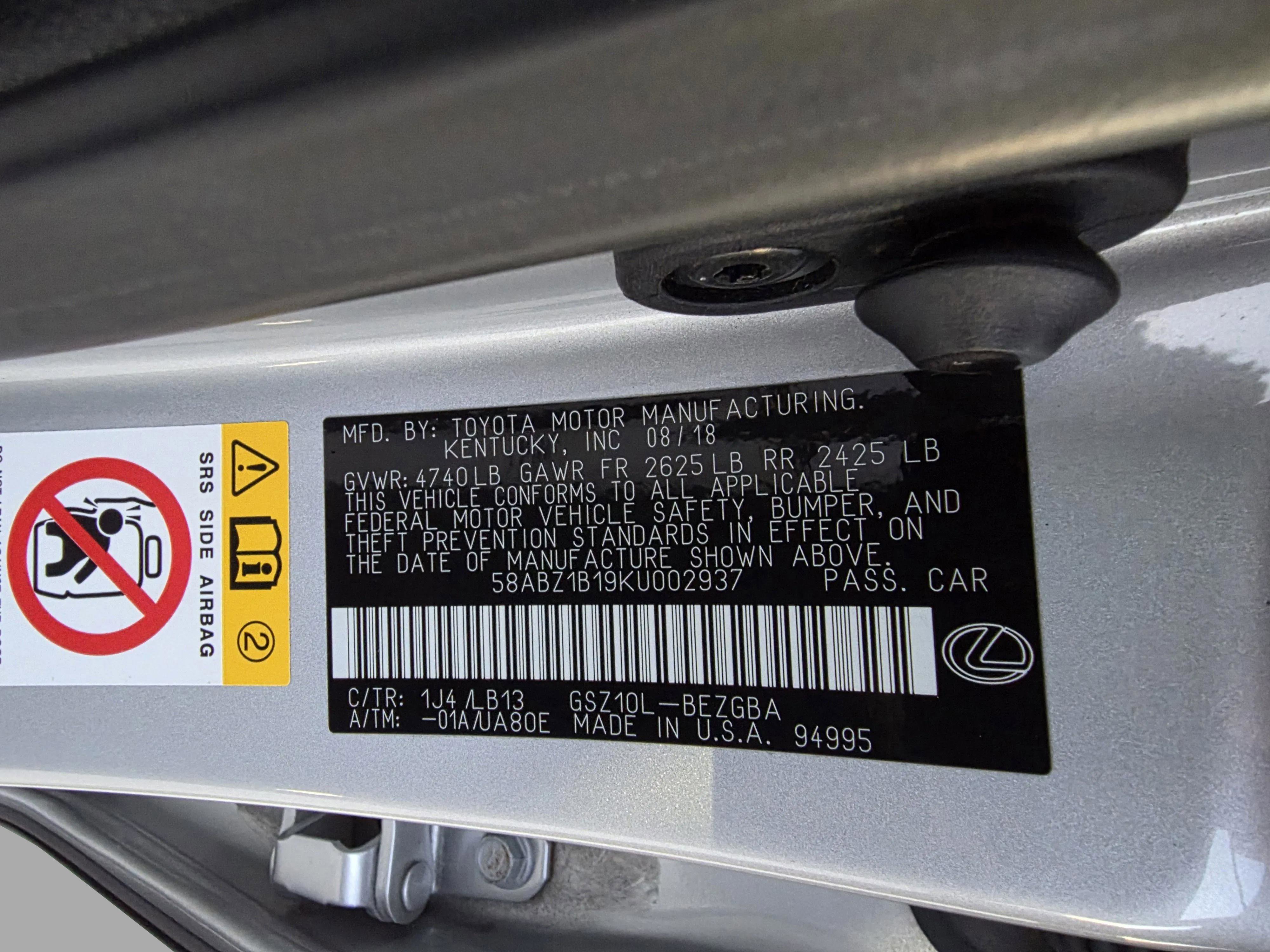 Used 2019 Lexus ES 350 image 32