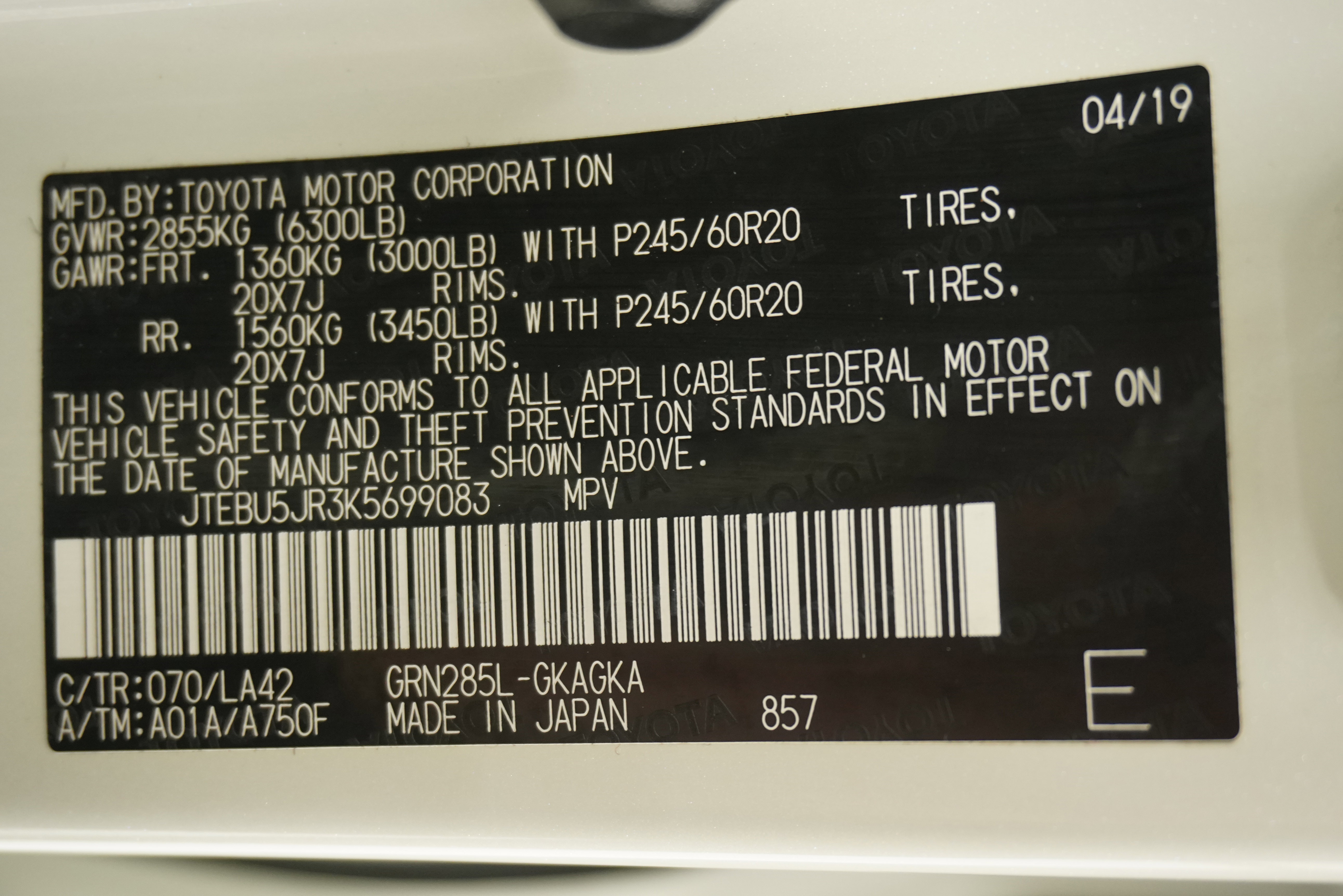 Used 2019 Toyota 4Runner Limited AWD/4WD image 35