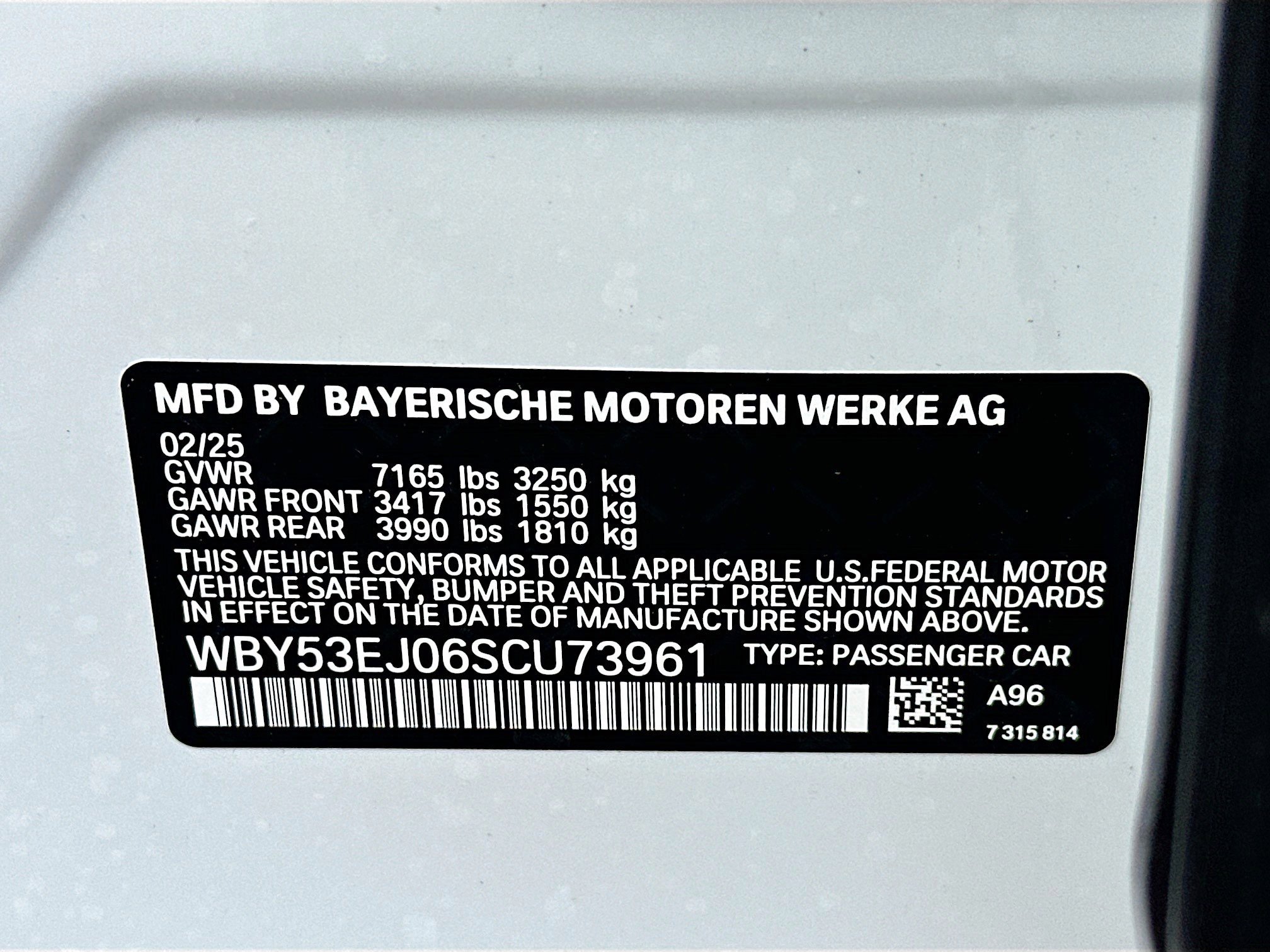 New 2025 BMW i7 xDrive60 image 54