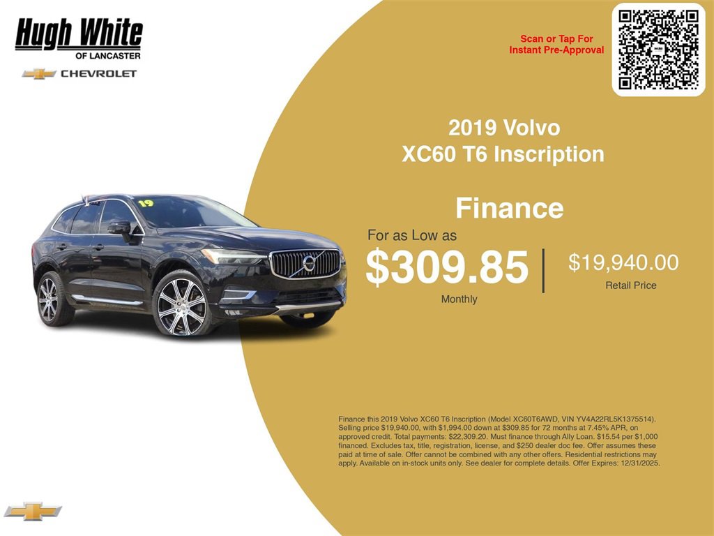 Used 2019 Volvo XC60 T6 Inscription w/ Protection Package Premier image 3