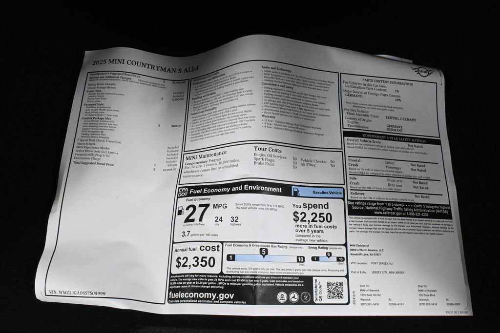 Used 2025 MINI Cooper Countryman S w/ Comfort Package Max image 27