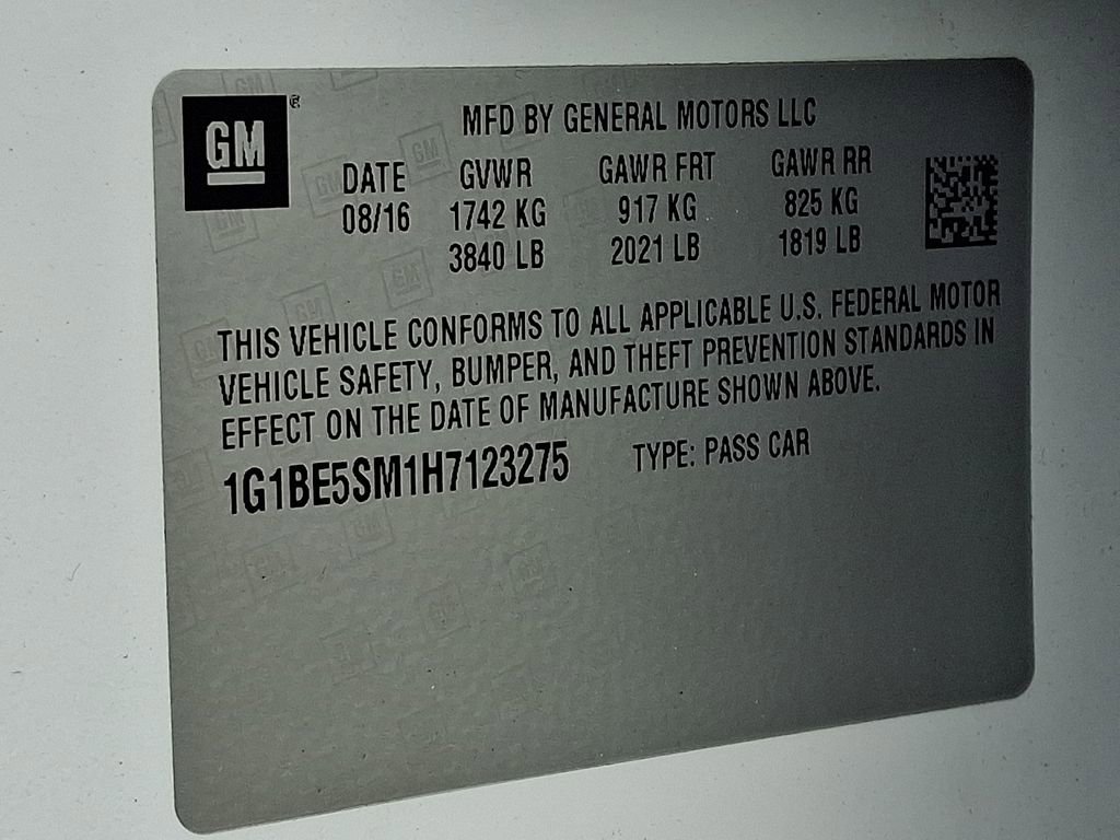 Certified 2017 Chevrolet Cruze LT w/ Convenience Package FWD image 26