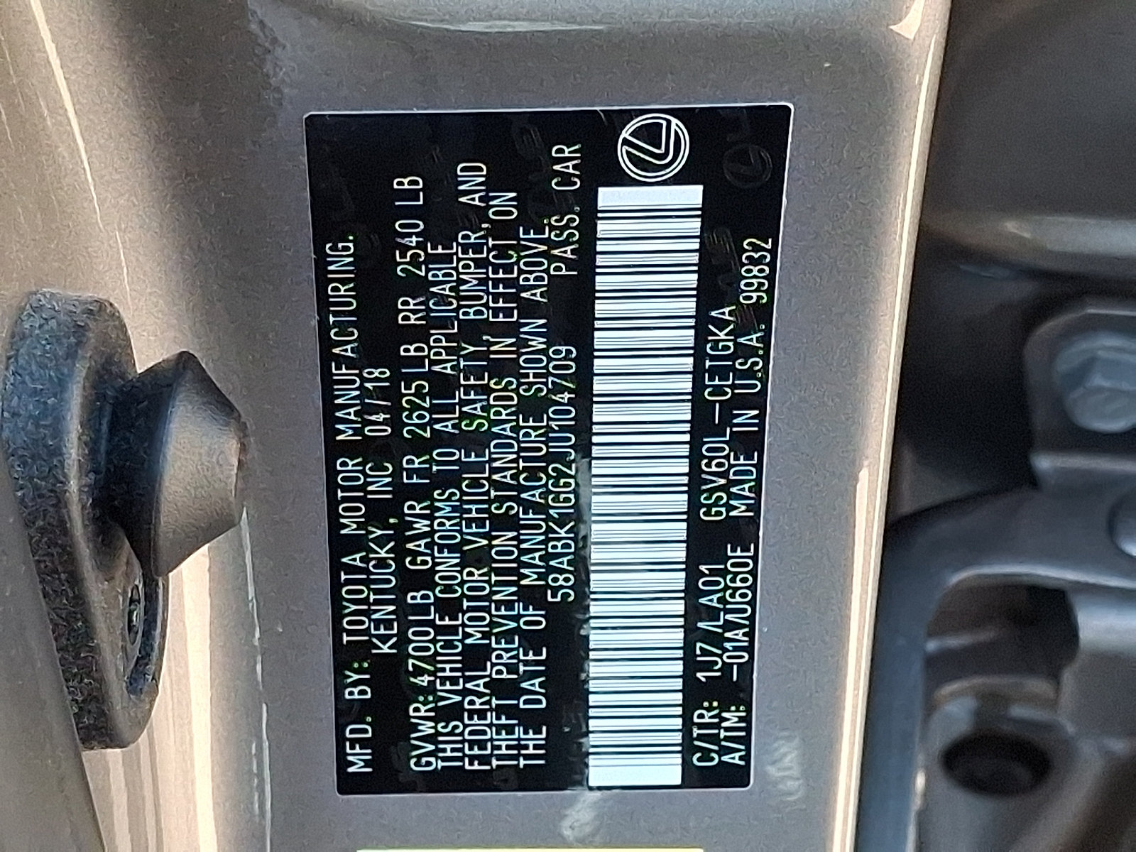Used 2018 Lexus ES 350 w/ Navigation System Package FWD image 28
