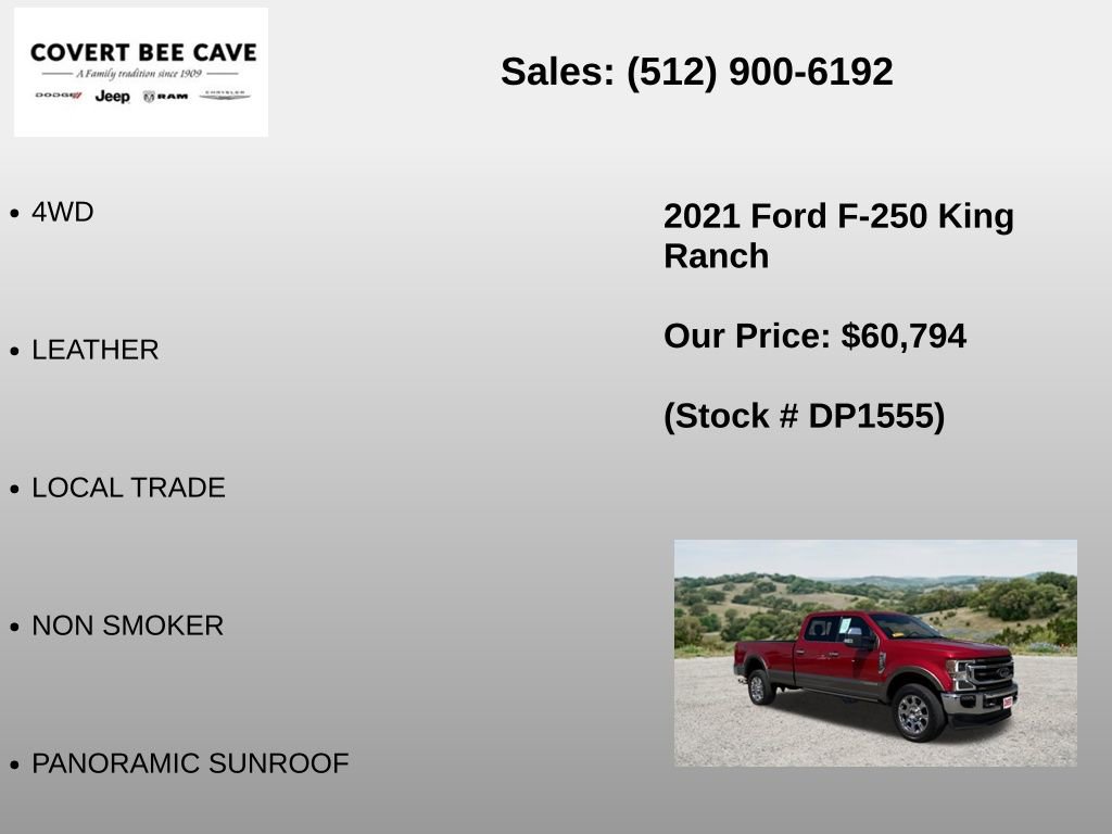 Used 2021 Ford F250 King Ranch w/ King Ranch Ultimate Package AWD/4WD image 6