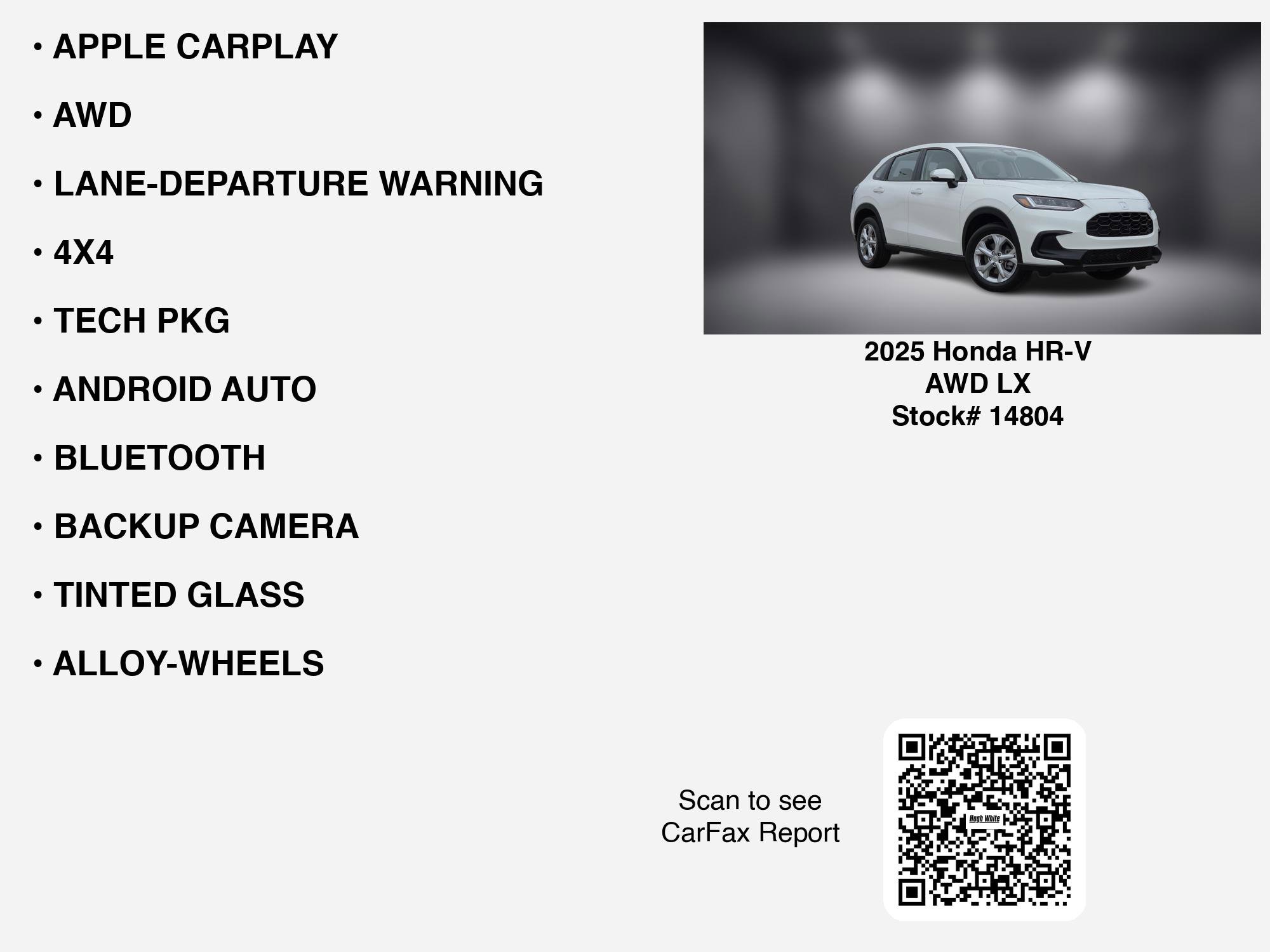 Used 2025 Honda HR-V LX image 7