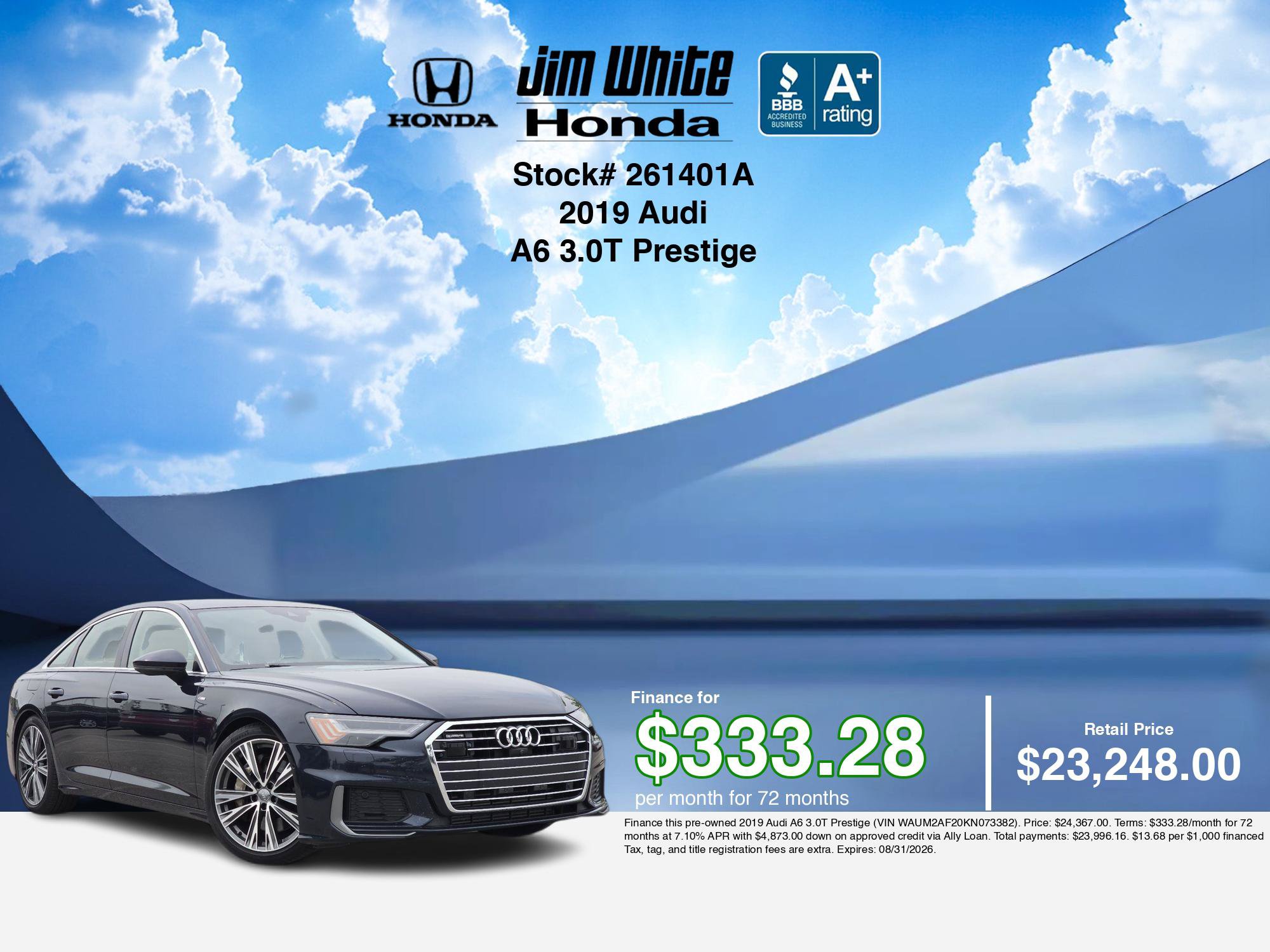 Used 2019 Audi A6 3.0T Prestige w/ Prestige Package AWD/4WD image 3