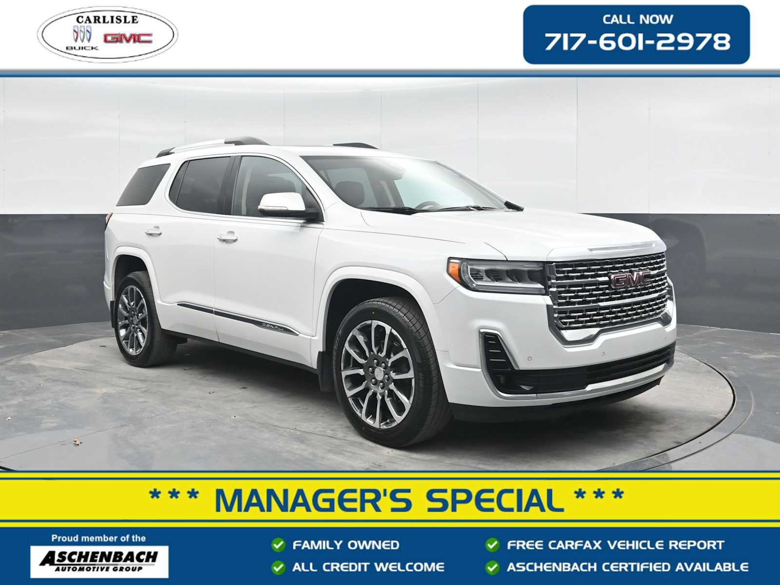Used 2020 GMC Acadia Denali w/ LPO, Floor Liner Package AWD/4WD image 1