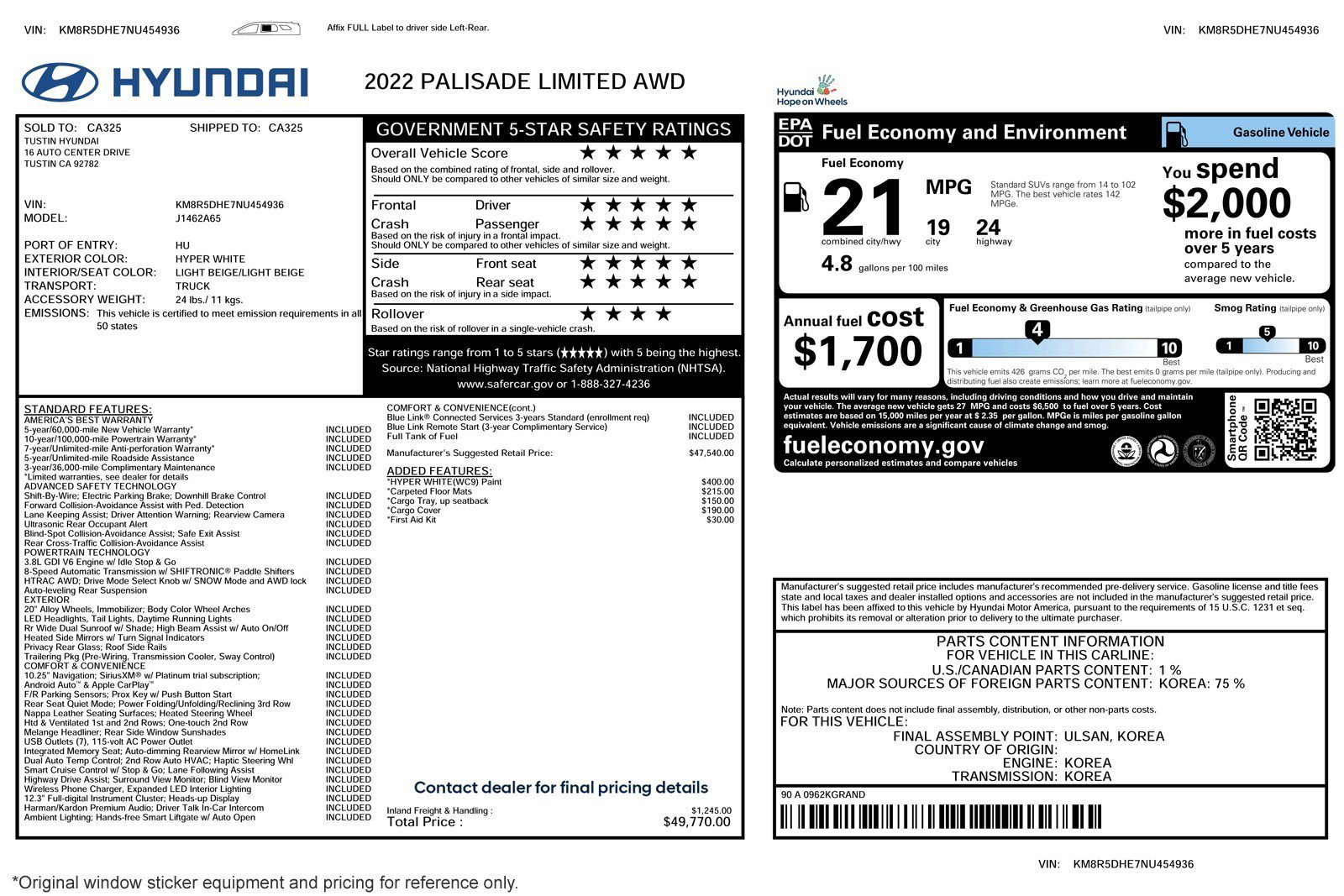 Used 2022 Hyundai Palisade Limited image 3