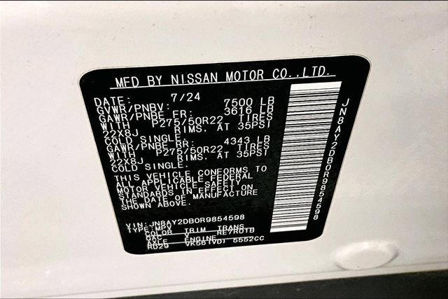 Used 2024 Nissan Armada Platinum w/ Captain's Chairs Package AWD/4WD image 44