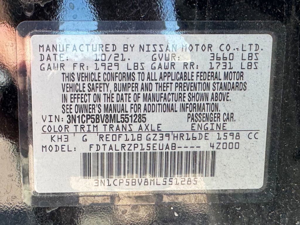 Used 2021 Nissan Kicks S FWD image 12