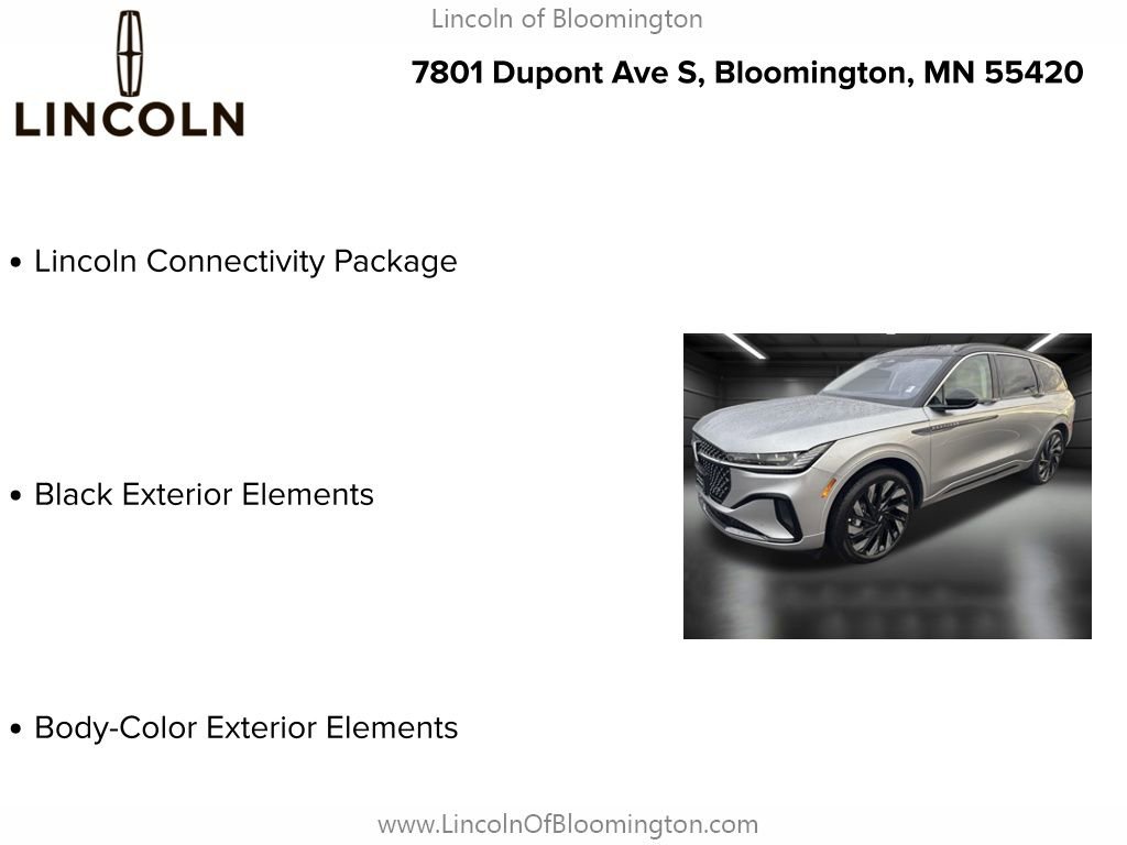 New 2026 Lincoln Nautilus Black Label w/ Jet Appearance Package image 9