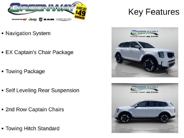 Used 2024 Kia Telluride EX w/ EX Captain's Chair Package FWD image 2