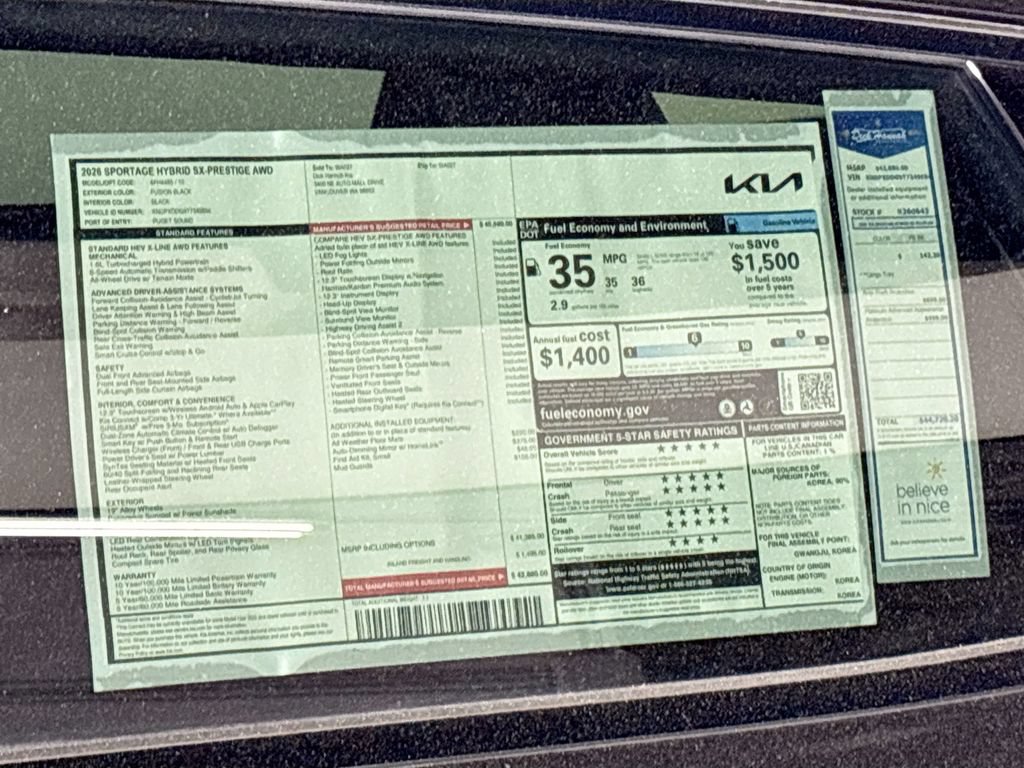 New 2026 Kia Sportage SX Prestige AWD/4WD image 25