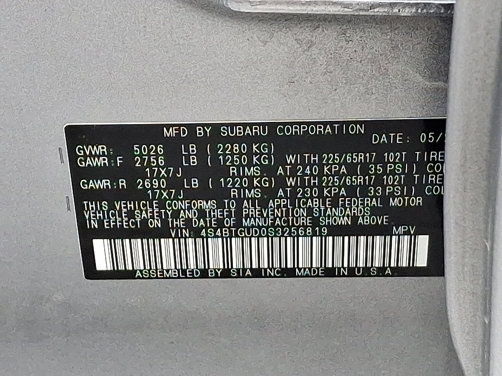 Certified 2025 Subaru Outback Wilderness AWD/4WD image 52