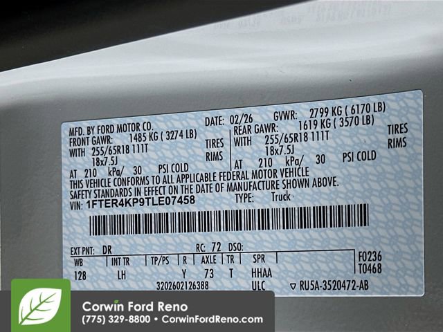 New 2026 Ford Ranger Lariat w/ FX4 Off-Road Package AWD/4WD image 34